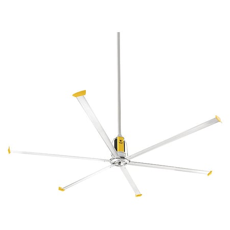 Big Ass Fans F-PFD1-0822S34 - Industrial HVLS Fan, 8 ft Blade Dia, 6 Blades, Variable Speeds, 200 to 277 V AC, Powder Coated