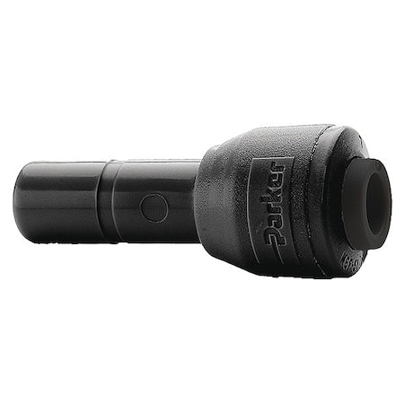 Trueseal FB4RD6-HBLK - Push-Fit Adapter Fitting, 1/4 in Tube Size, PVDF, Black