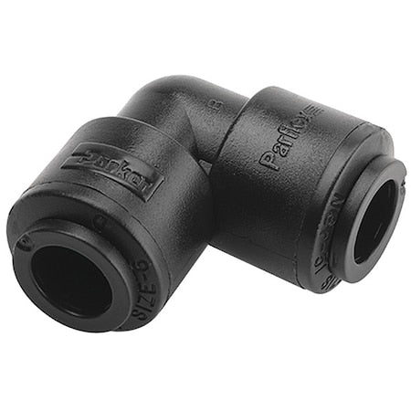 Trueseal FB8EU8-HBLK - Push-Fit Elbow Fitting, 1/2 in Tube Size, PVDF, Black