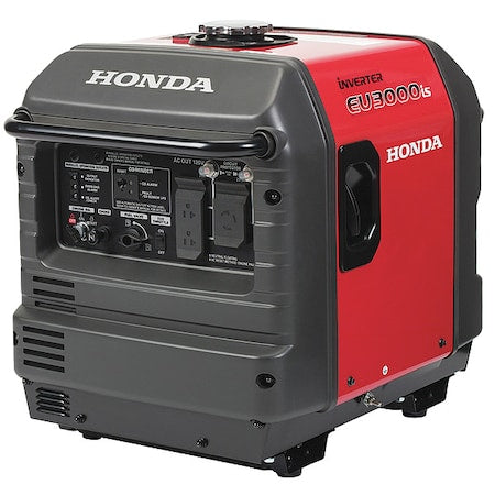 Honda EU3000IS1AN1 - Portable Generator, Gasoline, 2,800 W Rated, 3,000 W Surge, Electric, Recoil Start, 120 V AC