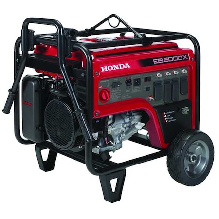 Honda EB5000XK4AN3 - Portable Generator, Gasoline, 4,500 W Rated, 5,000 W Surge, Recoil Start, 120/240 V AC