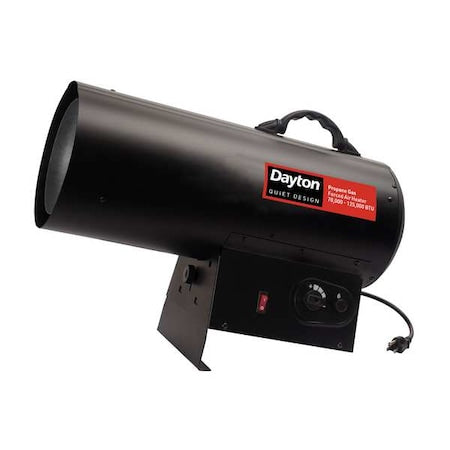 Dayton 60PG23 - Gas Heater,Portable,Quiet,LP,125,000 Btu