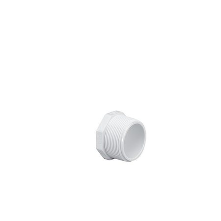 Westlake Pipe & Fittings 450015BC - Plug, 1 1/2 in, Schedule 40, MNPT,White