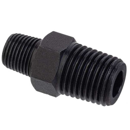 ZUSA-PF-9094 - Reducing Hex Nipple Brass Brass Class 1000 Pipe Fittings, 3/8 in Male NPTF X 1/8 in Male NPTF