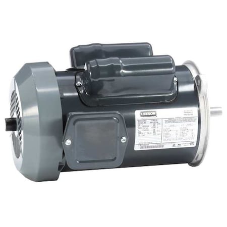 Leeson 117883.00 - Auger Duty Motor, 1 HP, 115/230 V AC, 1,800 Nameplate RPM, 56 YZ Frame