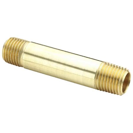 Parker 215PNL-8-20 - Nipple Brass Nipple, 1/2 in Male NPT X 1/2 in Male NPT
