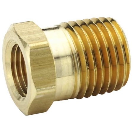 Parker 209P-8-4 - Hex Bushing Brass Bushing, 1/4 in Female NPT X 1/2 in Male NPT