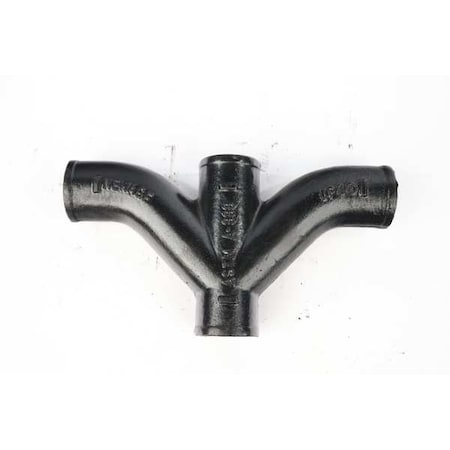 221806 - Double Combination Wye Double Combination Wye and 1/8 Bend, 3" Pipe, Female Socket, Cast Iron