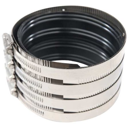 HDC 200 - Heavy-Duty Clamp Coupling Extra Heavy Duty Stainless Steel Coupling, 2" Pipe, Female Coupling