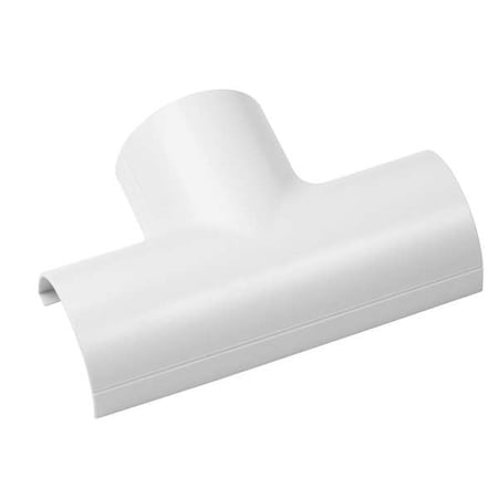D-Line FLET5025W - Tee, 5 in L, PVC, White