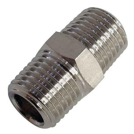 Legris 0900 10 13 - Male Adapter Brass Adapter, 1/8 in Male BSPT X 1/4 in Male BSPT