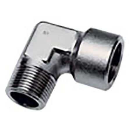 Legris 1844 21 21 - 90° Street Elbow, Stainless Steel, 316 L, Female BSPP x Male BSPT, 1/2 in x 1/2 in