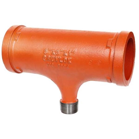 Gruvlok 0390020493 - Tee,DI,Grooved3",Grooved3",Thrd1-1/4"