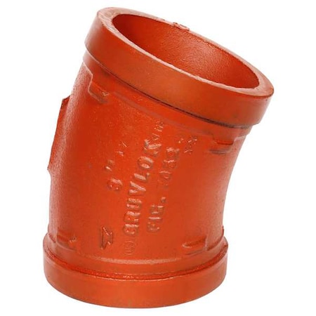 Gruvlok 0390015444 - Ductile Iron,221/2 Elbow,4"x4"
