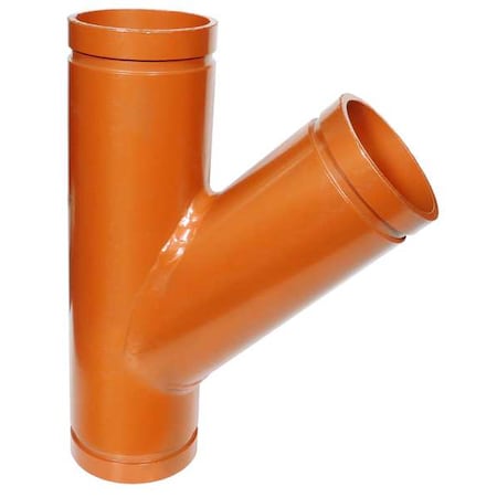Gruvlok 0390126548 - 45 Lateral,Wye,DI,Grooved4",Grooved4"