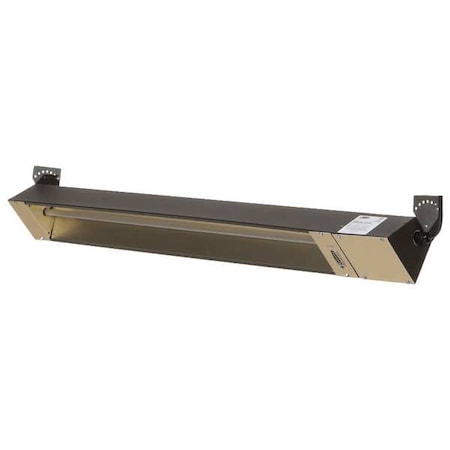 Fostoria OCH46-120VE - Outdoor/Indoor Quartz Infrared Heater, Brown, 1500 W 120 V, 1 Phase, Galvanized Steel, 120 V AC