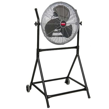 Dayton 61LD84 - Floor Fan, Floor Mount, 18 in Blade Dia, 120 V, 2,050/2,330/2,650 cfm, Non-Oscillating