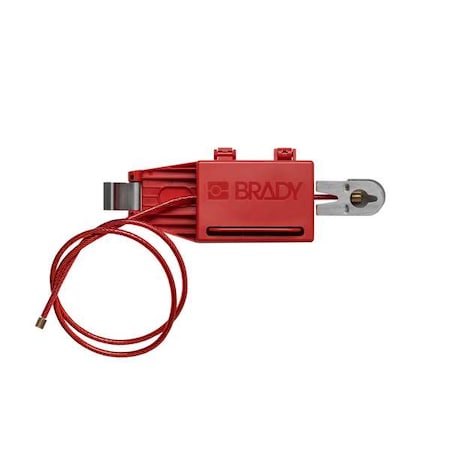 Brady 151633 - Circuit Breaker Lockout, Electrical Panel, ABS Plastic/Stainless Steel, 120/277 V AC, Red