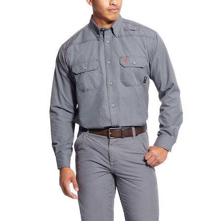 Ariat 10025429 - Men's FR Button Down Shirt, 9.5 cal/sq cm, L, Glen Guard(R)