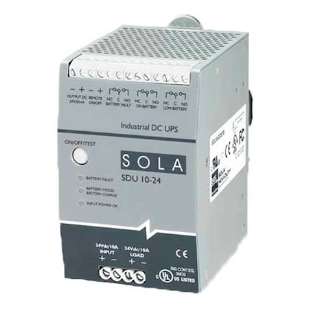 Solahd SDU1024B - UPS System, 240 VA, Standby, Out: 22.5 V DC In: 22.5 V DC