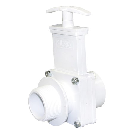 Valterra 6108GR - Gate Valve, Class 125, 1-1/2 In., PVC, Bonnet Style: Bonded