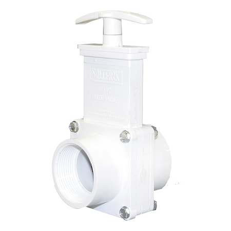 Valterra 6109GR - Gate Valve,Class 125,1-1/2 In.,PVC