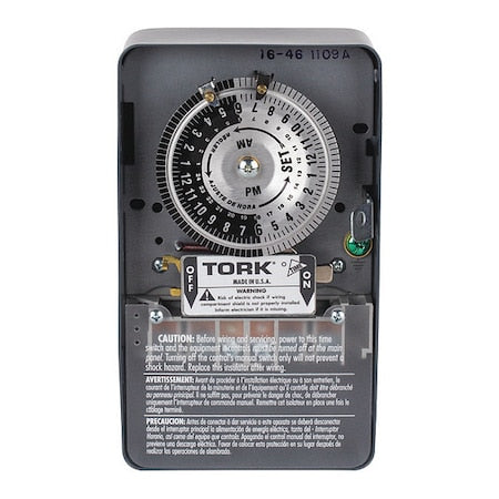 Nsi Tork 1109A-PC - Wall Switch Timer, 120/208-277 V AC