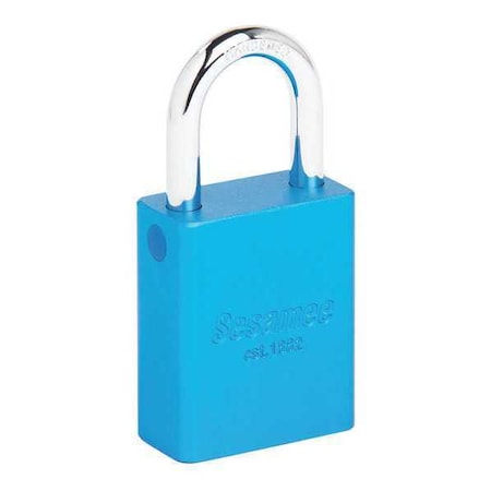 Sesamee 90114 - Alum Safety Lockout Padlock,KA,Blue, Keyed Alike, Aluminum, Blue, 1" Shackle Height