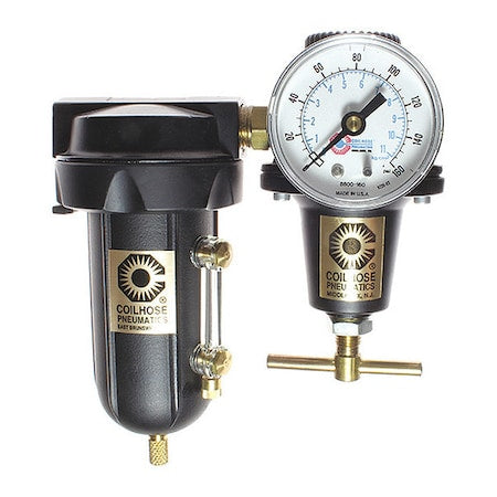 Coilhose Pneumatics 8864AAGM - F/R Duo W/Metal Bowl 1/2"