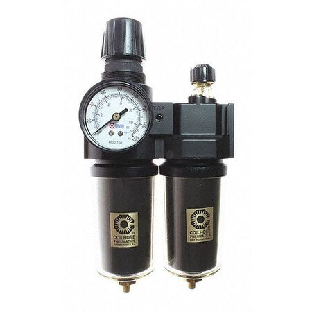 Coilhose Pneumatics 27FCL6-GS - F/R/L Trio W/Gauge Metal Bowl Sight Glass 3/4"