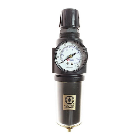 Coilhose Pneumatics 27FC4-GHSX - F/R Duo W/Gage Metal Bowl Sight Glass 0-200 PSI 1/2"