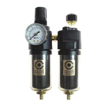 Coilhose Pneumatics 26FCL3-GS - F/R/L Trio W/Gauge Sight Glass 3/8"