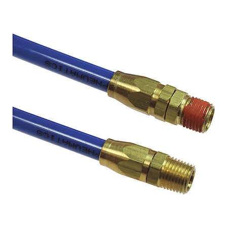Coilhose Pneumatics PR38-25A-B - Flexcoil 3/8" ID x 25' 3/8" MPT Rdg/Swivel Blue