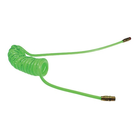 Coilhose Pneumatics PR38-254A-G - Flexcoil 3/8" ID x 25' 1/4" MPT Rdg/Swivel Green