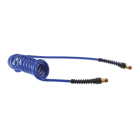 Coilhose Pneumatics PU38-50B-B - Flexcoil 3/8" ID x 50' 3/8" MPT Swivel Dark Blue