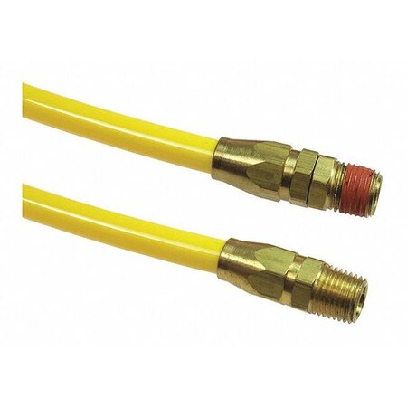 Coilhose Pneumatics PR14-50A-Y - Flexcoil 1/4" ID x 50' 1/4" MPT Rdg/Swivel Yellow