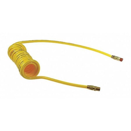 Coilhose Pneumatics PR38-504A-Y - Flexcoil 3/8" ID x 50' 1/4" MPT Rdg/Swivel Yellow