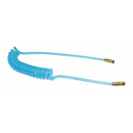 Coilhose Pneumatics PRE38-254B-T - Flexeel Coil 3/8" ID x 25 Swivel Transparent Blue