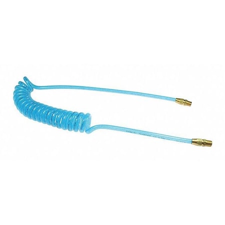 Coilhose Pneumatics PRE38-25-T - Flexeel Coil 3/8" ID x 25' 3/8" MPT Rigd Blue