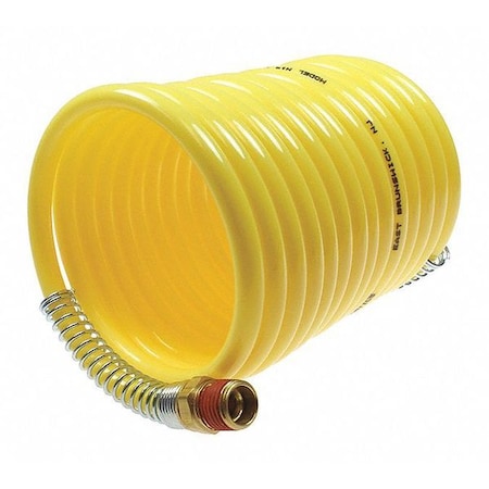 Coilhose Pneumatics N38-124B - Nylon Coil 3/8" ID x 12' 1/4" MPT Swivel