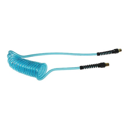 Coilhose Pneumatics PU38-254-T - Flexcoil 3/8" ID x 25' 1/4" MPT Rigid Blue