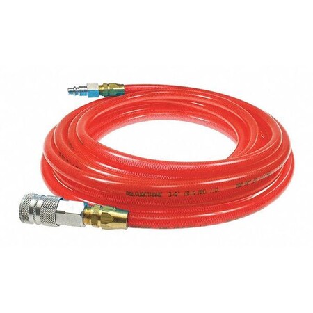 Coilhose Pneumatics PFE6100TR58C - Flexeel Hose 3/8" ID x 100' Transparent Red