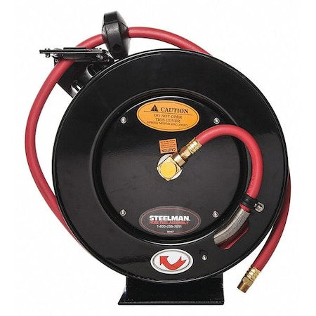 Steelman 98457-IND - Steelman 3/8" x 35 ft. Air Hose Reel, Max 300 psi, w/Hose