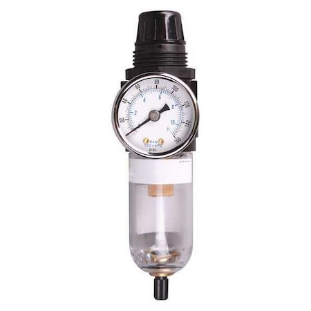 Arrow Pneumatics B742G - Mini filter/Regulator,Poly Bowl,1/4"