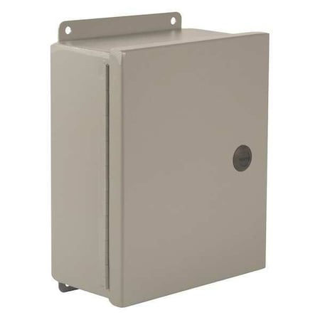 Wiegmann BN4141206CHQT - 1/4 Turn Latch Electrical Enclosures, 14 in H, 6 in D, 12 in W, NEMA 4 X, Carbon Steel