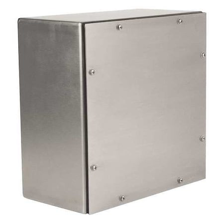 Wiegmann WA060604GSCSS - Screws Electrical Enclosures, 6 in H, 4 in D, 6 in W, 4, 4 X, 12, 13, 304 Stainless Steel