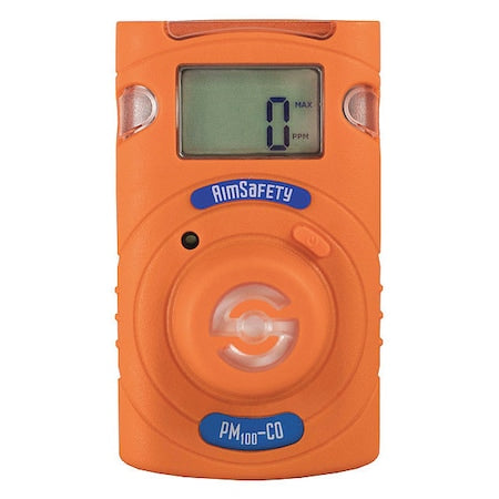 Macurco PM100-CO - Single-Gas Detector, Audible, Vibrating, Visual, 2 yr Battery Life