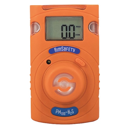 Macurco PM100-H2S - Single-Gas Detector, Audible, Vibrating, Visual, 2 yr Battery Life