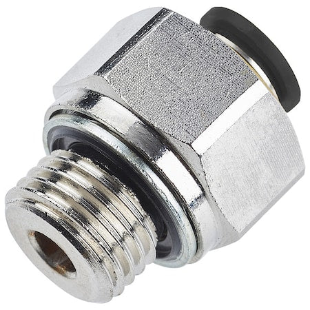 Parker 68PLP-6-8G - Push-to-Connect Fitting, Brass, Silver