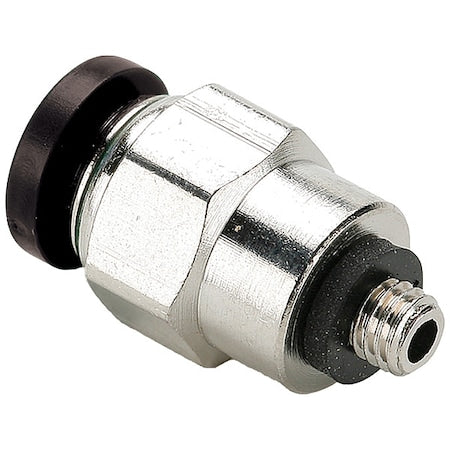 Parker 68PLP-2-0 - Push-to-Connect Fitting, Brass, Silver